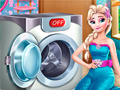 Permainan Elsa Wash Clothes