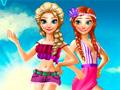 Permainan Elsa And Anna Summer Vacation