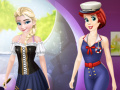 Permainan Ariel And Elsa Career Dress Up