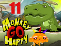 Permainan Monkey Go Happy Stage 11