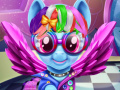 Permainan Rainbow pony real haircuts