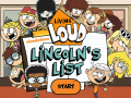 Permainan The Loud House: Lincolns List  