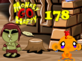 Permainan Monkey Go Happy Stage 178