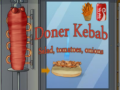 Permainan Doner Kebab Salad, Tomatoes, Onions