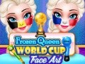 Permainan Frozen Queen World Cup Face Art