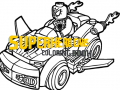 Permainan Superhero Cars Coloring Book