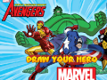 Permainan Marvel Draw Your Hero