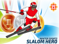 Permainan Winter Sports: Slalom Hero