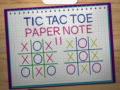 Permainan Tic Tac Toe Paper Note 2