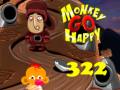 Permainan Monkey Go Happy Stage 322