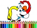 Permainan Back To School: Elephant coloring