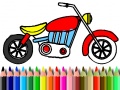 Permainan Back To School: Motorbike Coloring