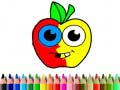 Permainan Back To School: Apple Coloring Book