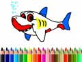 Permainan Back To School: Shark Coloring Book