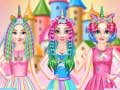 Permainan Princesses Rainbow Unicorn Hair Salon