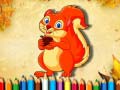 Permainan Squirrel Coloring Book