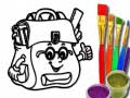 Permainan Back To School: School Bag Coloring Book