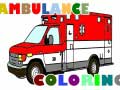 Permainan Ambulance Trucks Coloring Pages