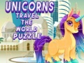 Permainan Unicorns Travel The World Puzzle