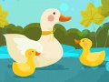 Permainan Mother Duck and Ducklings Jigsaw