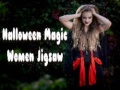 Permainan Halloween Magic Women Jigsaw