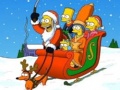 Permainan Simpsons Christmas Jigsaw Puzzle