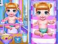 Permainan Twins Lovely Bathing Time