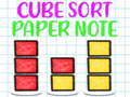 Permainan Cube Sort Paper Note