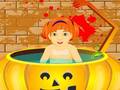 Permainan Little Baby Halloween Bathing