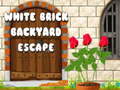 Permainan White Brick Backyard Escape