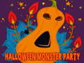 Permainan Halloween Monster Party Jigsaw