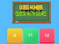 Permainan Guess number Quick math games