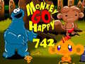 Permainan Monkey Go Happy Stage 742