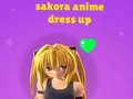 Permainan Sakora Anime Dress Up