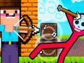 Permainan Noob Archer vs Stickman Zombie