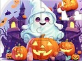 Permainan Jigsaw Puzzle: Halloween Cute Ghost