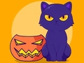 Permainan Coloring Book: Halloween Cat