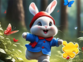 Permainan Jigsaw Puzzle: Running Rabbit