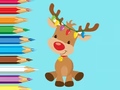 Permainan Coloring Book: Cute Christmas Reindee