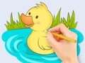 Permainan Coloring Book: Baby Duck Swim