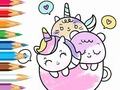 Permainan Coloring Book: A Cup Of Unicorn