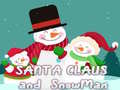 Permainan Santa Claus and Snowman Jigsaw