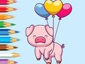 Permainan Coloring Book: Balloon Pig