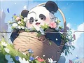 Permainan Jigsaw Puzzle: Blanket Panda