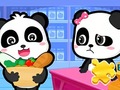 Permainan Jigsaw Puzzle: Baby Panda Supermarket