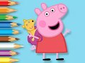 Permainan Coloring Book: Peppa With Toy Bear