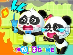 Permainan Jigsaw Puzzle: Baby Panda Firework