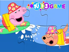 Permainan Jigsaw Puzzle: Peppa Pig Sea Sailing