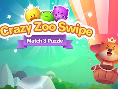 Permainan Crazy Zoo Swipe Match 3 Puzzle