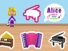 Permainan World of Alice Shapes of Musical Instruments